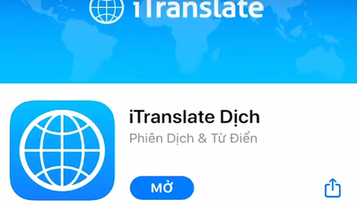 Phần mềm dịch tiếng Anh bằng hình ảnh - iTranslate