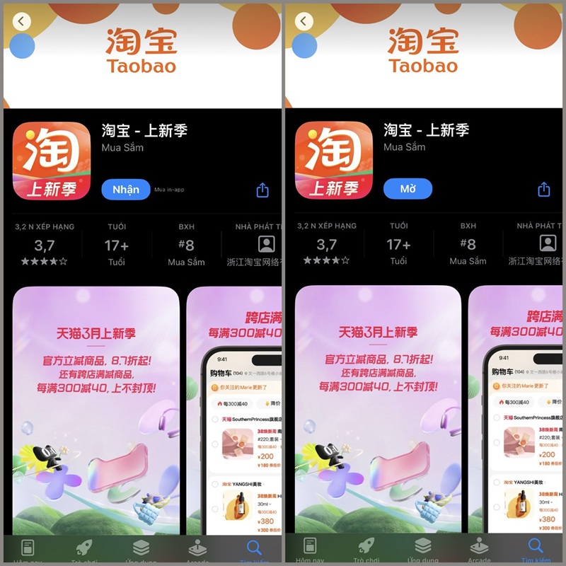 tải app taobao