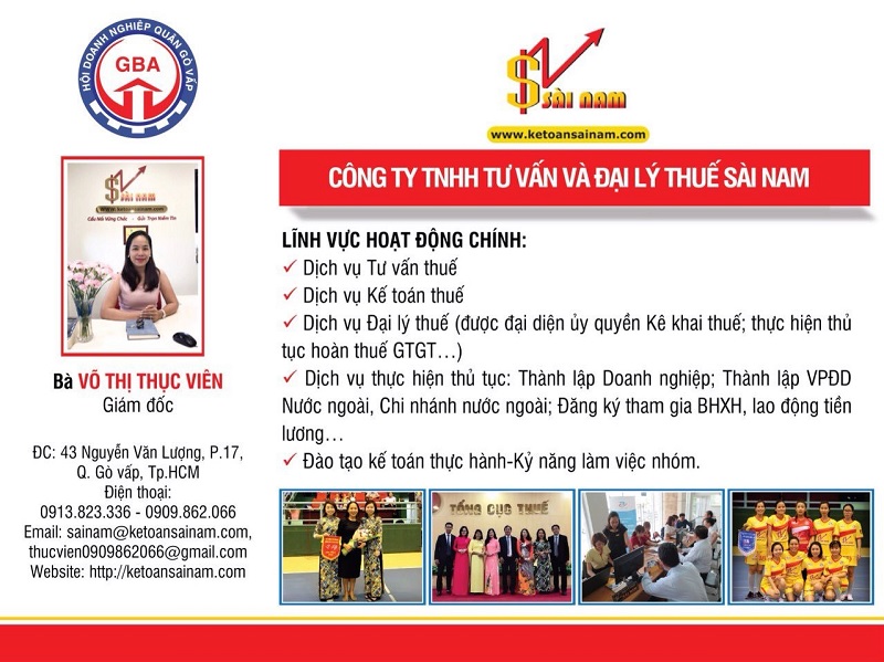 Đào tạo Tư vấn thuế Sài Nam