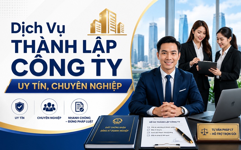 dịch vụ thành lập công ty uy tín