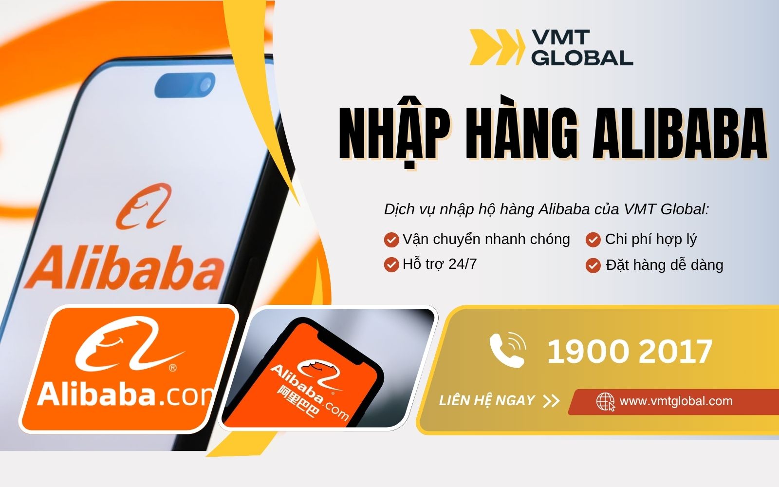 Dịch vụ mua hàng Alibaba trọn gói tại VMT Global